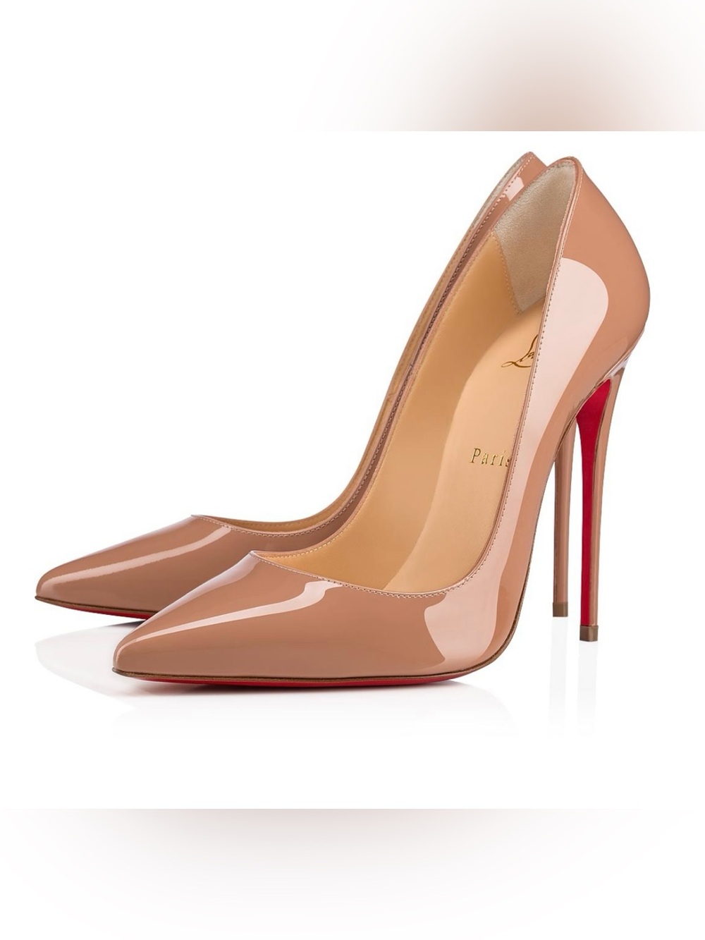 Christian Louboutin So Kate 120 mm Pumps Patent leather Nude Size 39